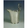 Image 1 : A George III silver cream jug, with bright cut floral swags, Sheffield, 1793, 10.5cm high E...
