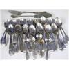 Image 1 : Forty-eight assorted George III/George V silver teaspoons, various dates, assay marks (includi...