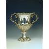 Image 1 : An early Victorian silver cup, with applied relief foliate decoration on a campana shaped body...
