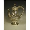 Image 1 : A Victorian silver coffee pot, the body repousse decorated with scrolling foliage, Glasgow 185...