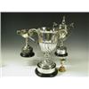 Image 1 : Four silver trophies, 1 with part wrythen body hallmarked London 1898, a 2 handled lidded trop...