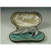 Image 1 : A modern silver shoe with foliate embossed and chased decoration, makers mark GN, RH, Chester,...