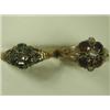 Image 1 : Two 19th Century rings - one set with rose cut diamonds and emeralds, size N1/2 the other set...
