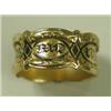 Image 1 : An 18ct gold and enamel Georgian memorial ring, inscribed to inside shank: "James Forster, die...