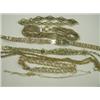 Image 1 : Five various fancylink gold bracelets and two 9ct chains, (gross weight 52.1g) Est. 100/150...
