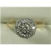 Image 1 : A diamond cluster ring (total approx 0.75ct), set in 18ct gold, size L Est. 300/400...