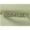 Image 1 : A diamond half eternity ring set in 18ct gold, size P Est. 150/200...