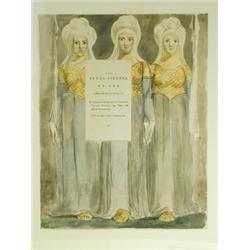 After William Blake 'THE FATAL SISTERS, AN ODE' Six lithographic prints, no.s 1, 5, 6, 7, 8...