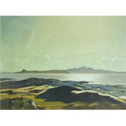 William Douglas Macleod (1892-1963) RUM AND EIGG FROM BEN CREAG Signed bottom left, pastel...
