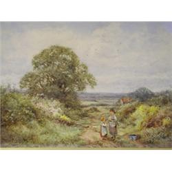 Henry John Sylvester Stannard (1870-1951) 'IN THE TIME OF ROSES, GIPSY LANE, BEDFORD' Signe...