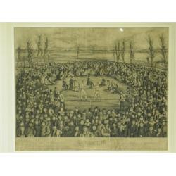 J. B. Rowbotham & J. Brown 'THE GREAT CONTEST BETWEEN SAYERS AND HEENAN' Stipple engraving,...