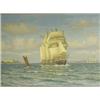 Image 1 : Wilhelm Karl Ferdinand Arnesen (1865-1948) THE MERCHANTMAN 'SWORDFISH' OFF COPENHAGEN Signe...