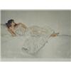 Image 1 : Sir William Russell Flint R.A., RWS "STUDY IN WHITE" Limited edition reproduction, printed...