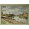 Image 1 : Llewellyn Petley-Jones (Canadian School, 1908-1986) 'AUTUMN ON THE THAMES, RICHMOND (LOW TIDE-...