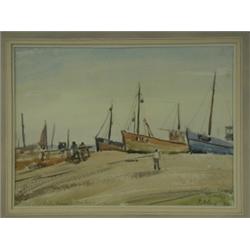 Llewellyn Petley-Jones (Canadian School, 1908-1986) 'EARLY MORNING; HASTINGS;' AND TWO OTHER S...