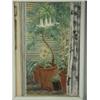 Image 1 : Ariel Crittall 'CONSERVATORY PLANTS WITH DATURA' Inscribed verso, oil on board, 55 x 37cm<b...