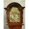 Image 2 : An early 19th Century mahogany longcase clock, the hood with reeded columns and gilt corinthia...