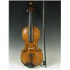 Image 1 : A violin labelled 'Guiseppe Fiorini, 1929' with a two piece back, the bow stamped Hill, 58cm<b...