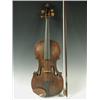 Image 1 : A violin labelled 'Johannes Baptista Guapagnini 1741' with a tortoiseshell mounted bow, 60cm<b...