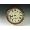 Image 1 : A late 19th Century mahogany wall clock, the circular painted dial, inscribed ' R Fox, Davenpo...