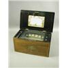 Image 1 : A mid 19th Century inlaid walnut cased musical box with 6 bells and with a 13 inch cylinder ba...