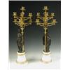 Image 1 : Attributed to Jean Jules Salmson (1823-1902) A pair of bronze candelabra each in the form of a...