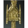 Image 2 : A gilt bronze table lamp in the form of a gothic monument with cast and applied decoration, 77...