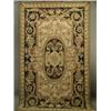 Image 1 : A modern beige ground handmade woollen Abusson needlepoint carpet, 2.74 x 1.83m Est. 300/350...