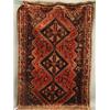 Image 1 : A modern red ground handmade woollen Persian Shiraz carpet, 2.75 x 1.86m Est. 200/250...