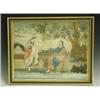 Image 1 : An 18th Century silkwork and woolwork picture of a biblical scene, inscribed to the border 'An...