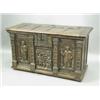 Image 1 : A late 19th Century medieval style coffer, 132cm wide x 56cm x 76cm high Est. 700/900...