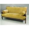 Image 1 : A 19th Century mahogany Empire sofa with gilt brass mounts and scrolled arms, 170cm Est. 40...