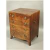 Image 1 : A George III mahogany commode, now converted to a chest of two large drawers, 59cm wide x 75cm...