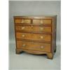 Image 1 : An early 19th Century northern counties style oak chest of drawers crossbanded in mahogany, wi...