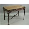 Image 1 : A late 19th Century mahogany centre table by Gillows, having a fretwork frieze with a gadroone...