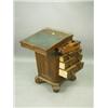 Image 2 : A Regency rosewood Davenport of tapering square shape the sliding slope with a three quarter b...