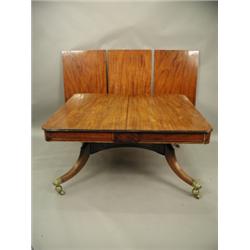 A George III patent extending mahogany dining table Est. 10000/15000...
