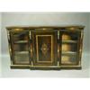 Image 1 : A Victorian ebonised breakfront credenza inlaid and crossbanded, with gilt bronze mounts, the...