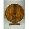 Image 2 : A Victorian rosewood circular top centre table, on an octagonal tapering column, a triform bas...