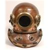 Image 1 : A Copper and Brass Diver's Helmet, 40 cm, and a coopered barrel (2)  See illustration £1800 - 220...