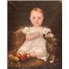 Image 1 : English School, early/mid 19th century, portrait of Patrick Gordon Smith (1834-1856) with a favou...