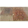 Image 1 : A Turkish Rug, decorated throughout with stylized medallions, on a blue ground, 138 x 104 cm, and...