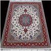 Image 1 : Fabulous super fine part silk Persian Isfahan