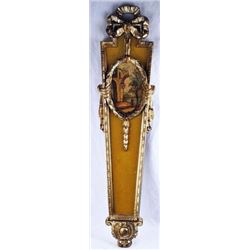 Vintage wooden art plaque