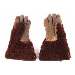 Montana Cowboy Buffalo Hide Hunting Gloves