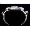Image 8 : Navajo Excellent Turquoise Nugget Silver Bracelet