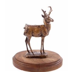 Pronghorn '85 Bronze Sculpture by Bob Scriver
