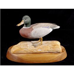 Mallard Duck Carving by Tom Ahern 1983