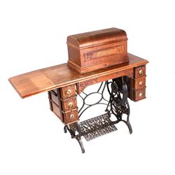 Antique Montgomery Ward & Co. Sewing Machine