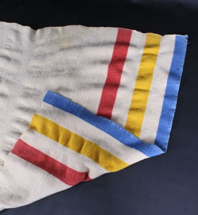 Hudson Bay Wool Fur Trade Blanket